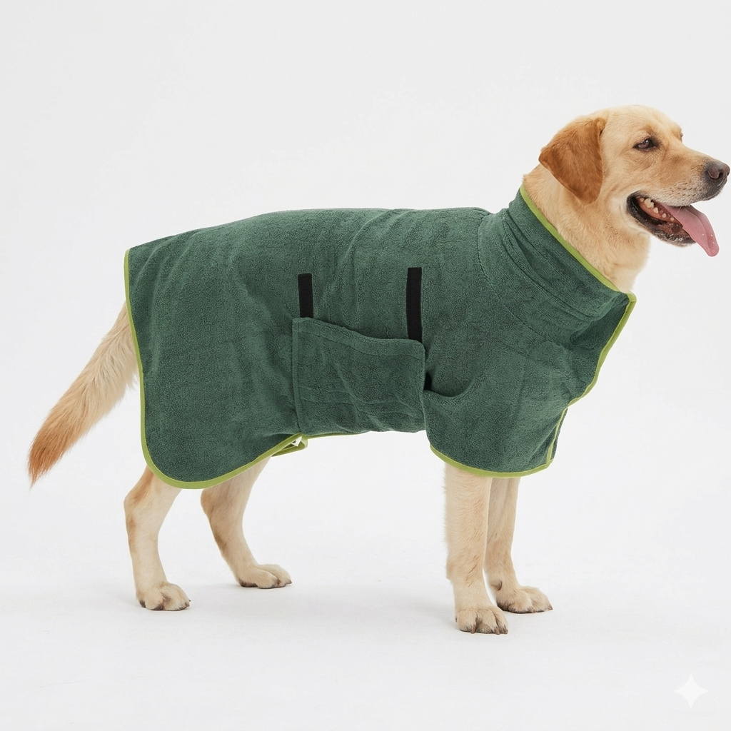 Dog Bathrobe Fast Drying Towel