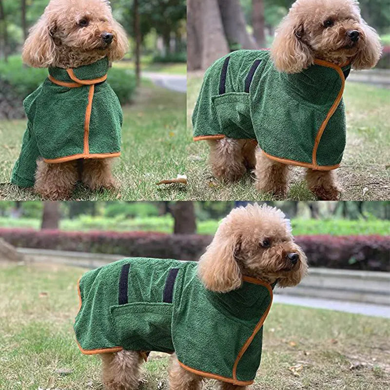 Dog Bathrobe Fast Drying Towel