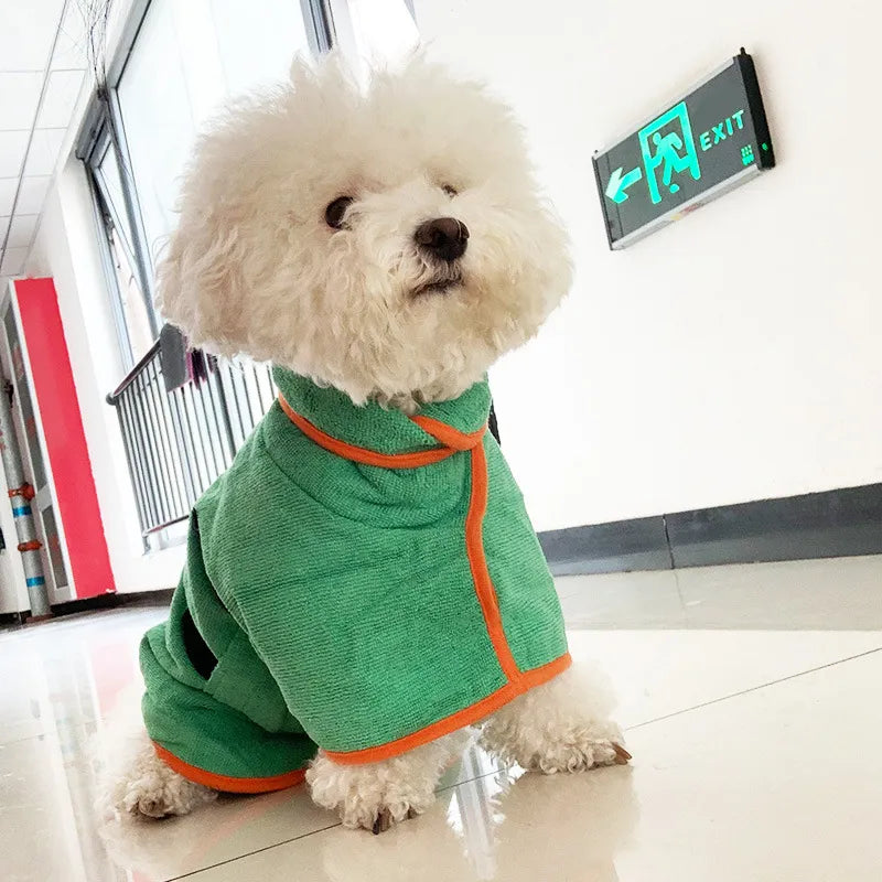 Dog Bathrobe Fast Drying Towel